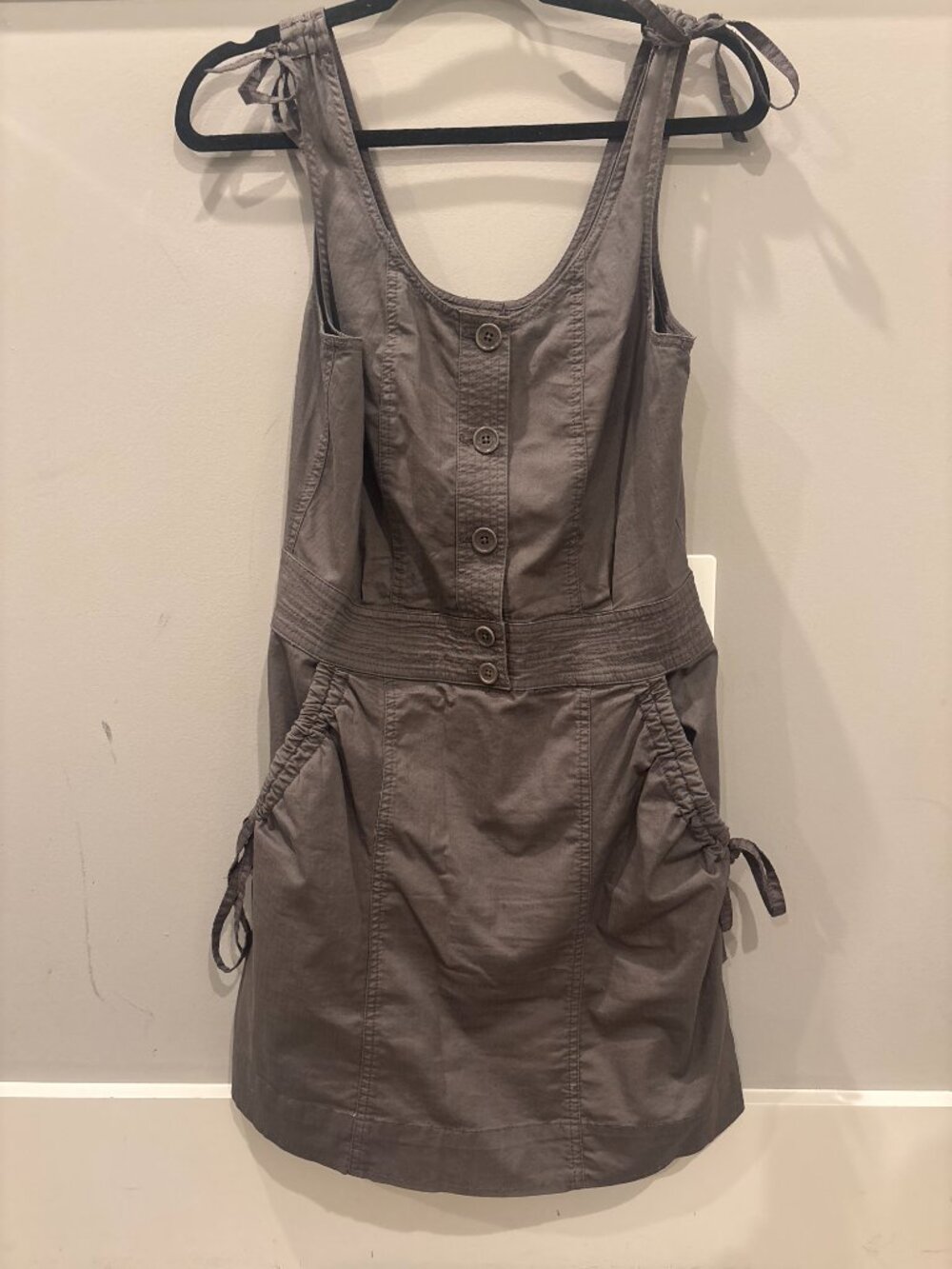 Juicy Couture Women's Sleeveless Dress with Button Detail, Size 8